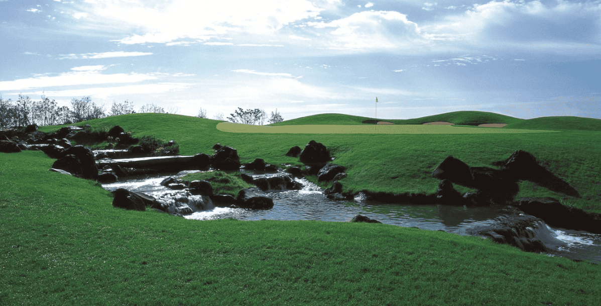 Foto lapangan golf di Jeju Island
